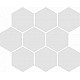 Dlažba Cambia White Lap Mozaika Hexagon 33,4x27,53
